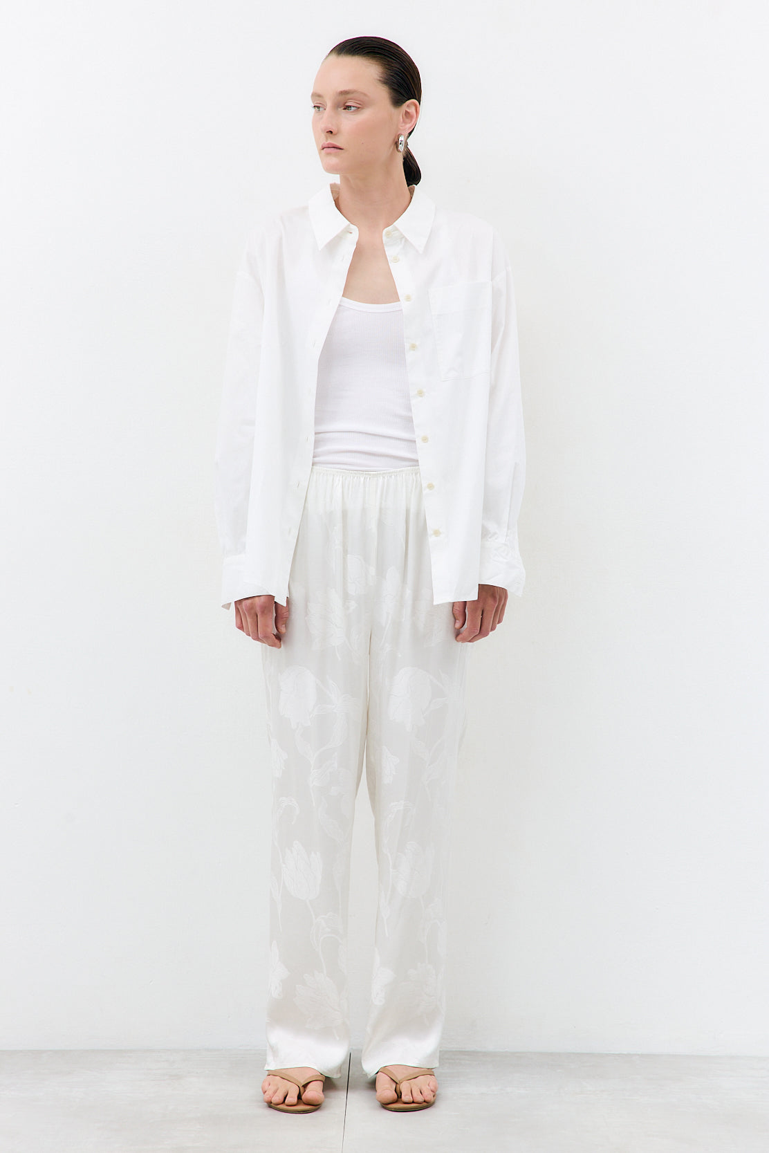 Straight Leg Satin Pants
