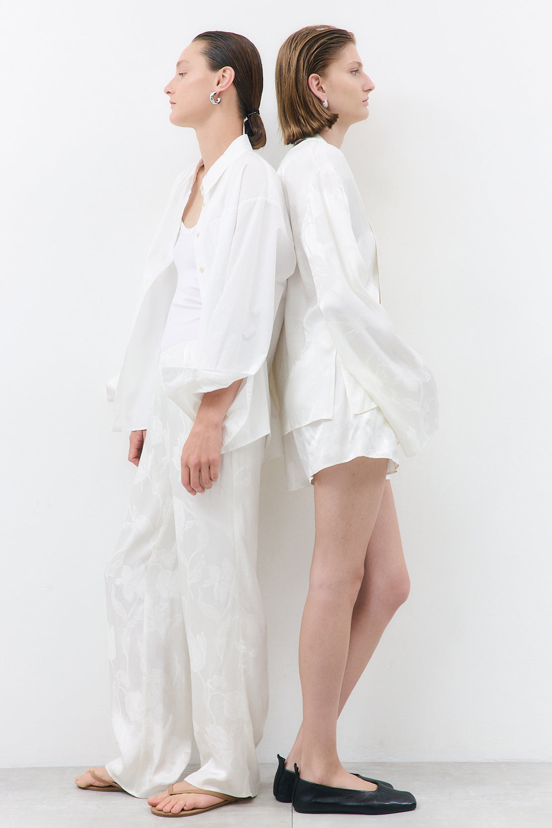 Mid Waist Satin Shorts