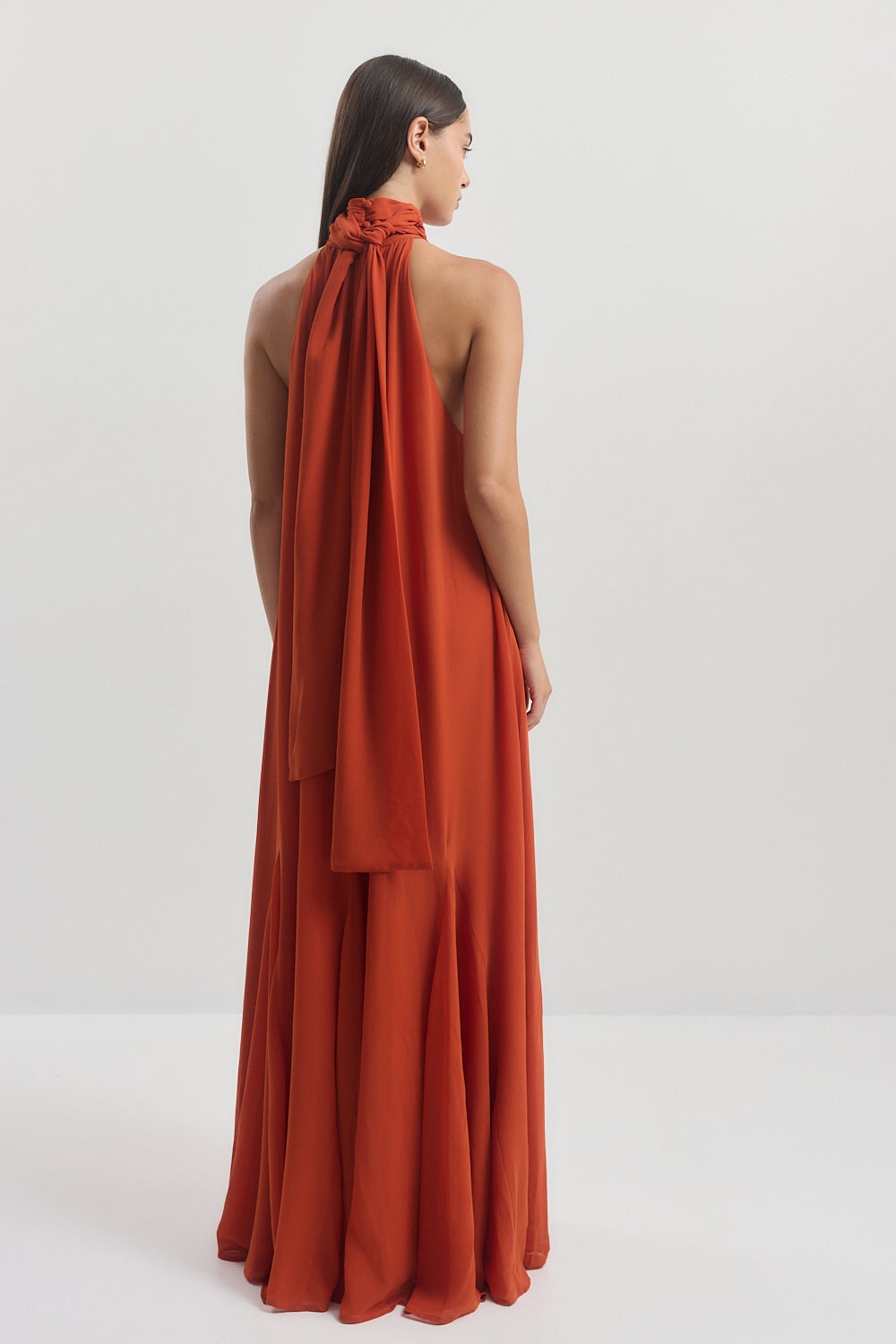Shirred Golf Maxi Dress