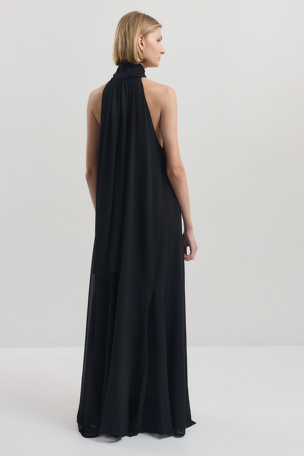 Shirred Golf Maxi Dress