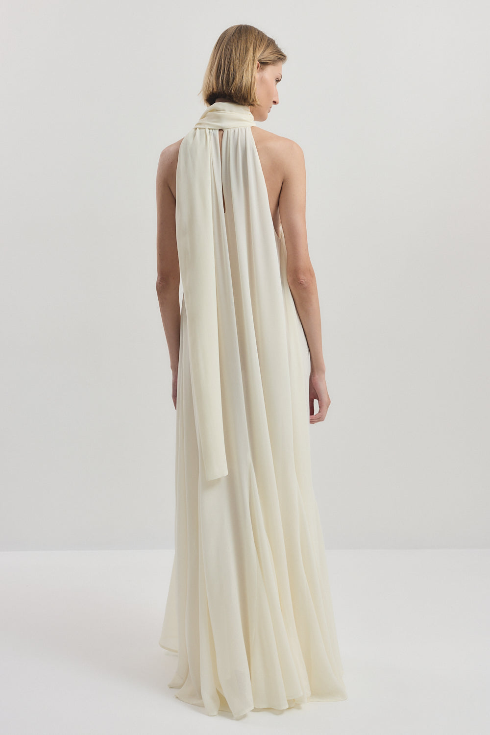 Shirred Golf Maxi Dress