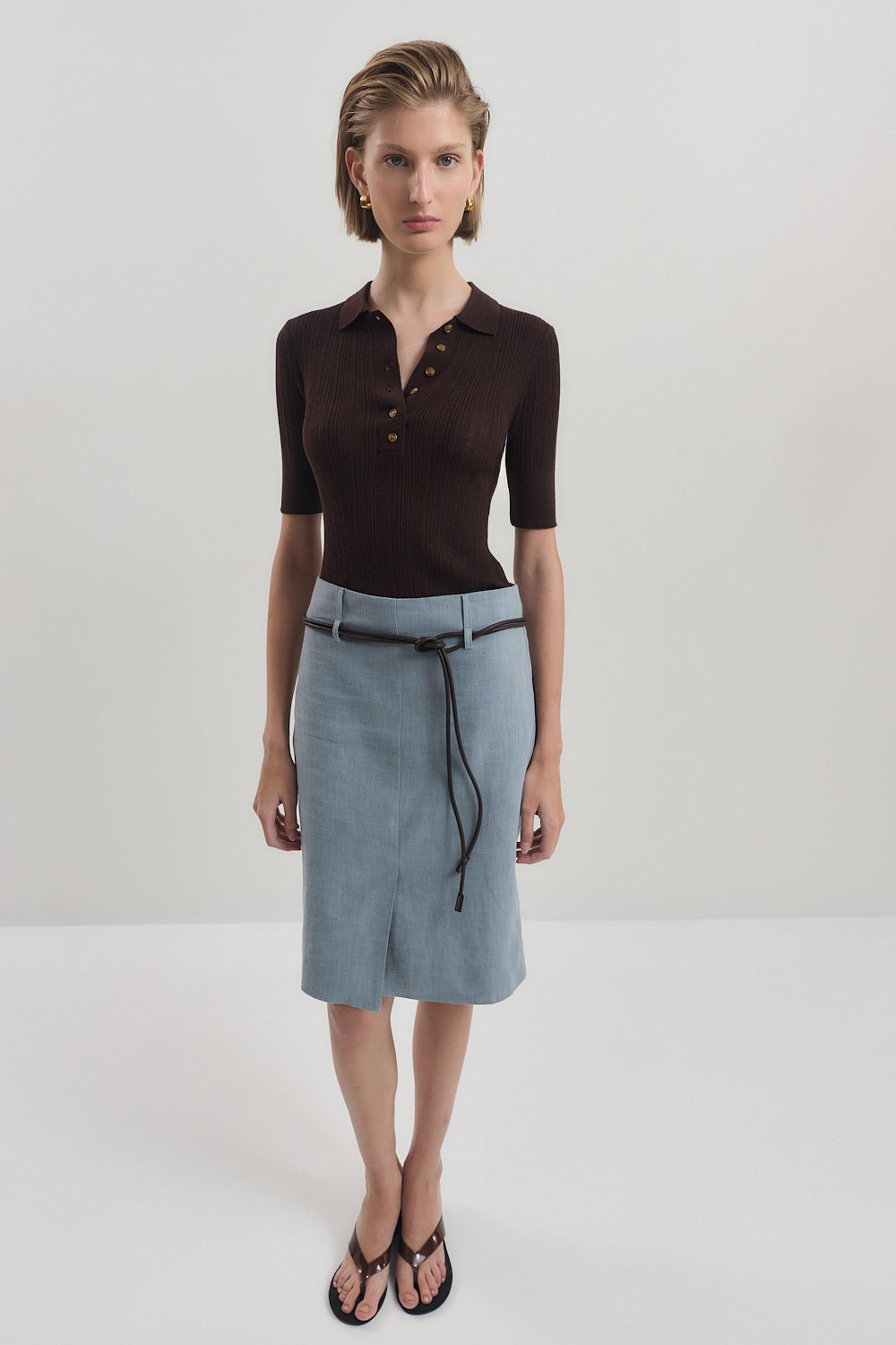 Tailored Midi Skirt