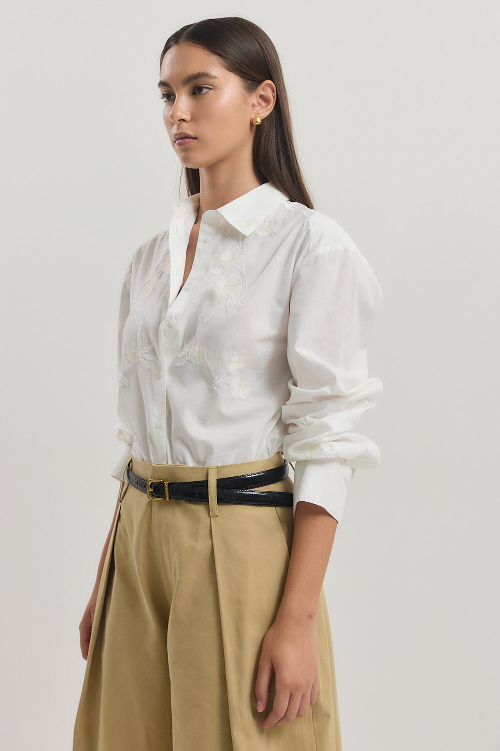 Embroidered Button Down