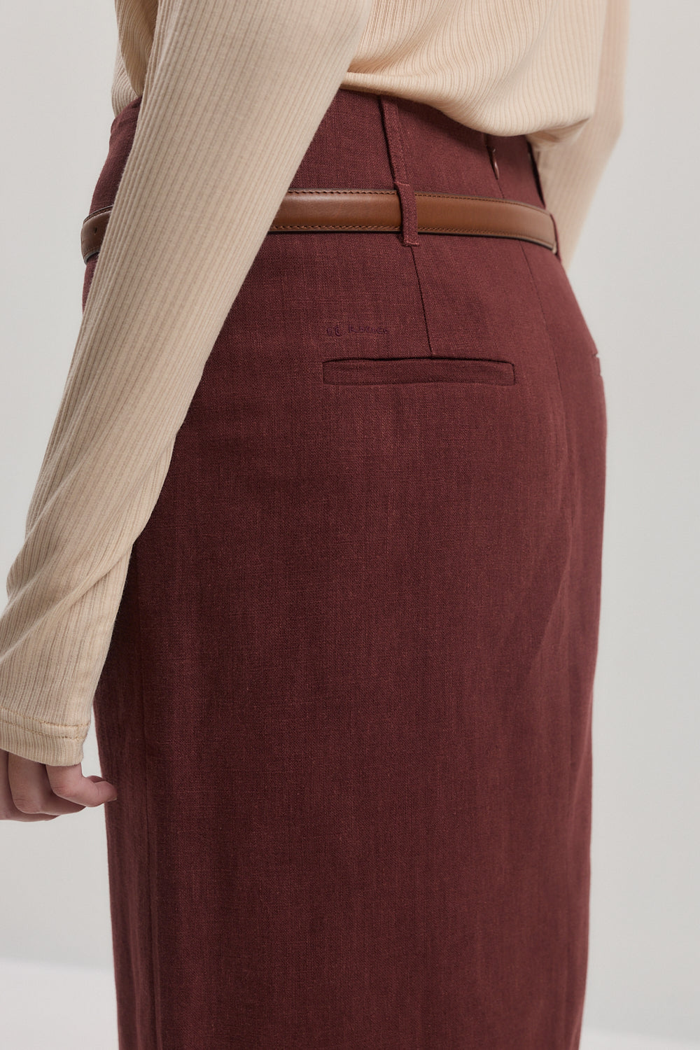 Tailored Midi Skirt