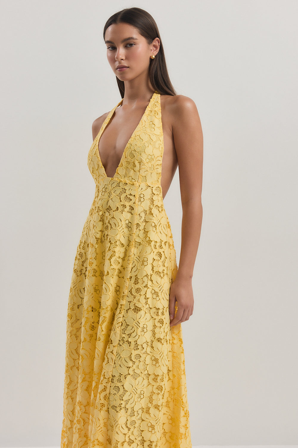 Deep V Lace Dress