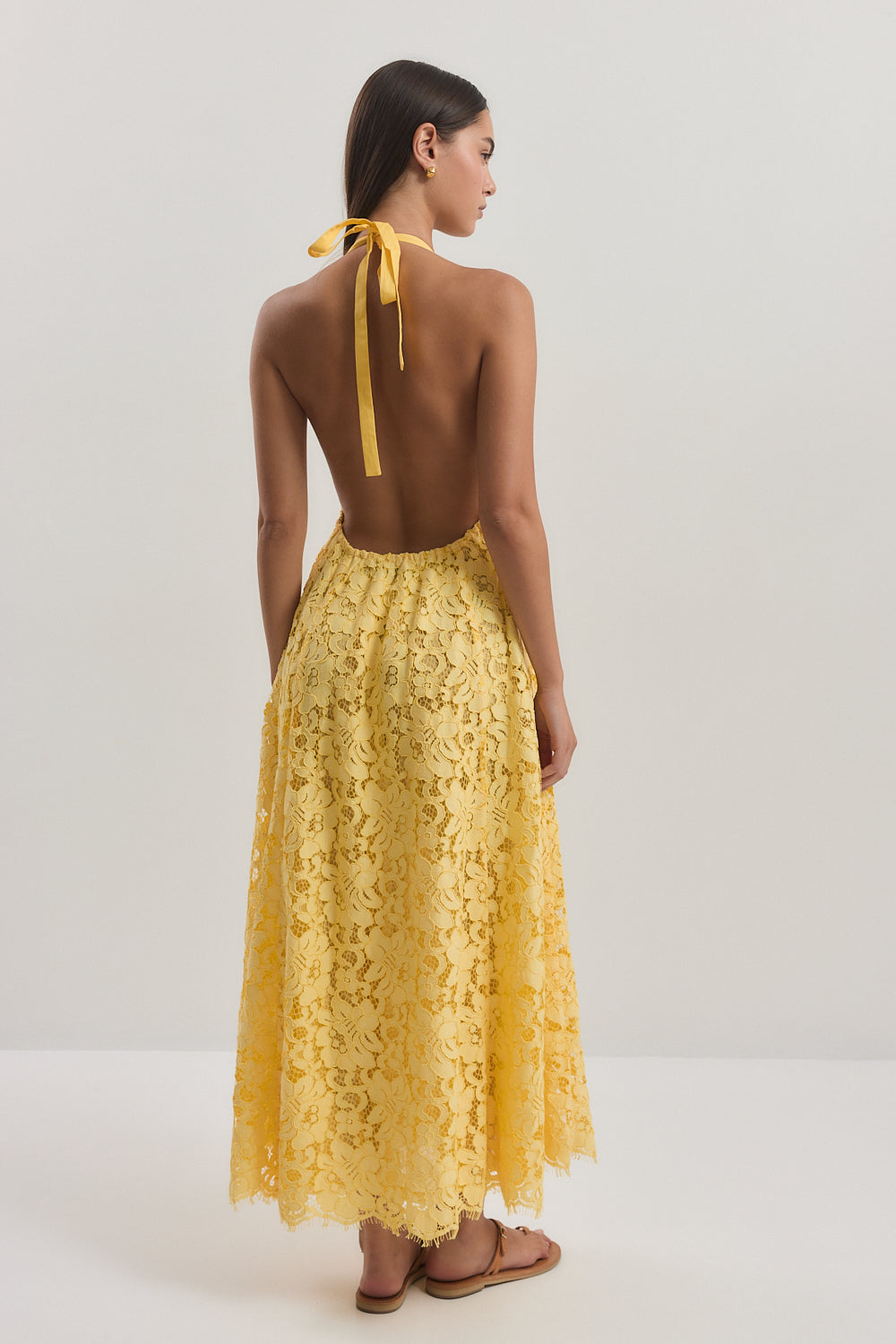 Deep V Lace Dress