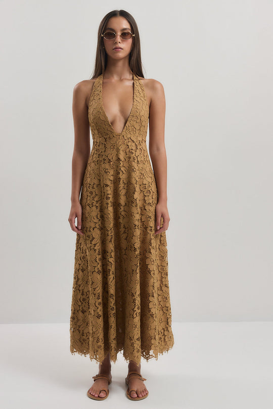 Deep V Lace Dress