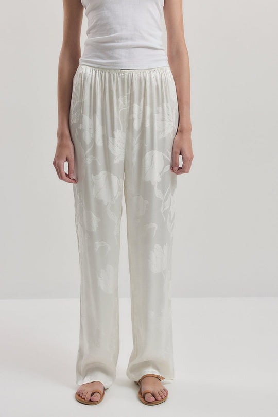 Straight Leg Satin Pants