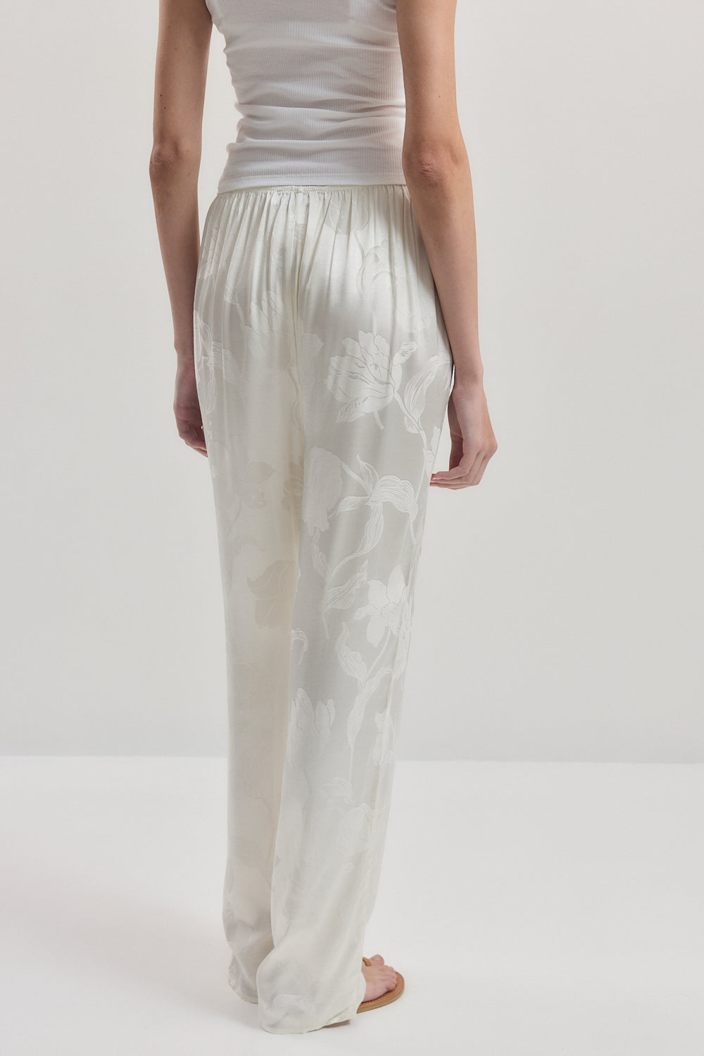 Straight Leg Satin Pants
