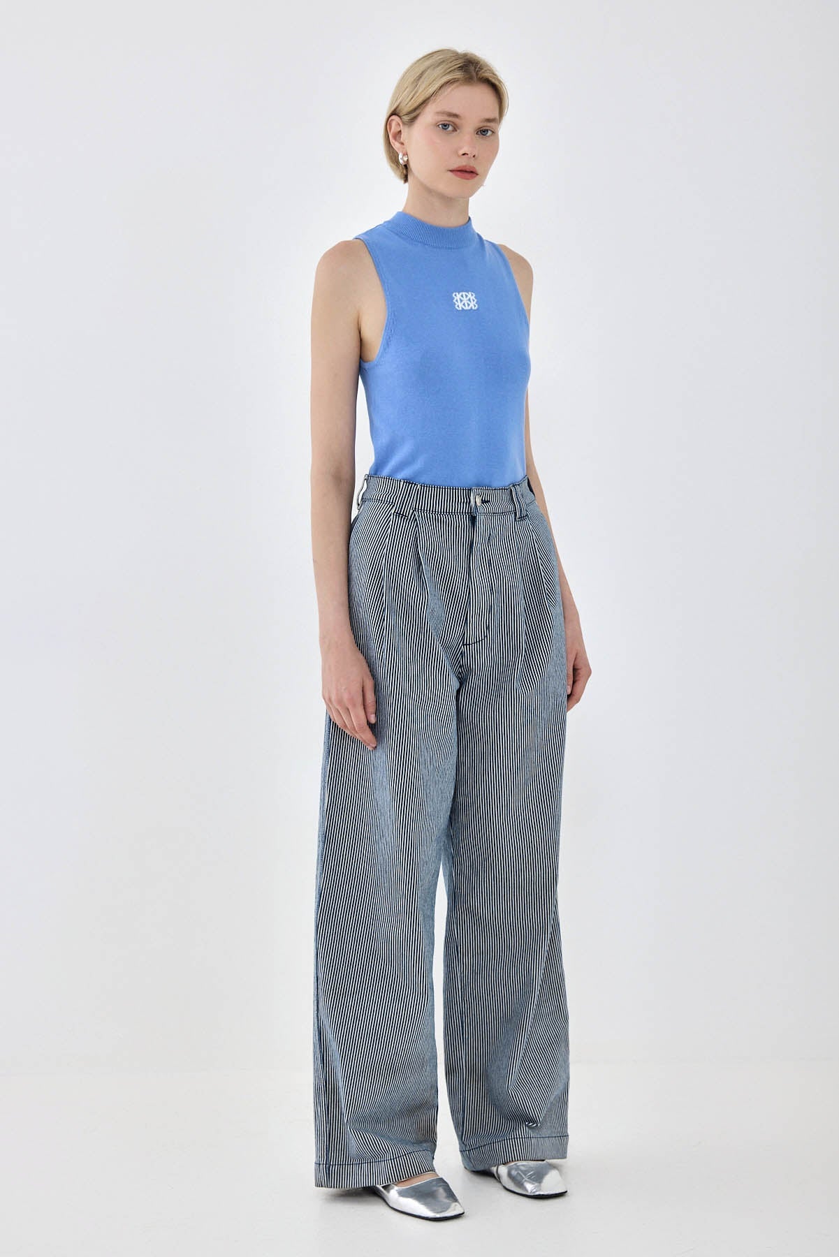 Sporty Knitted Sleeveless Tank Top - Dé Rococo