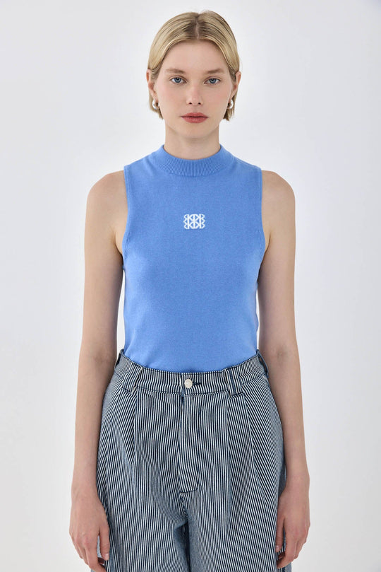 Sporty Knitted Sleeveless Tank Top - Dé Rococo