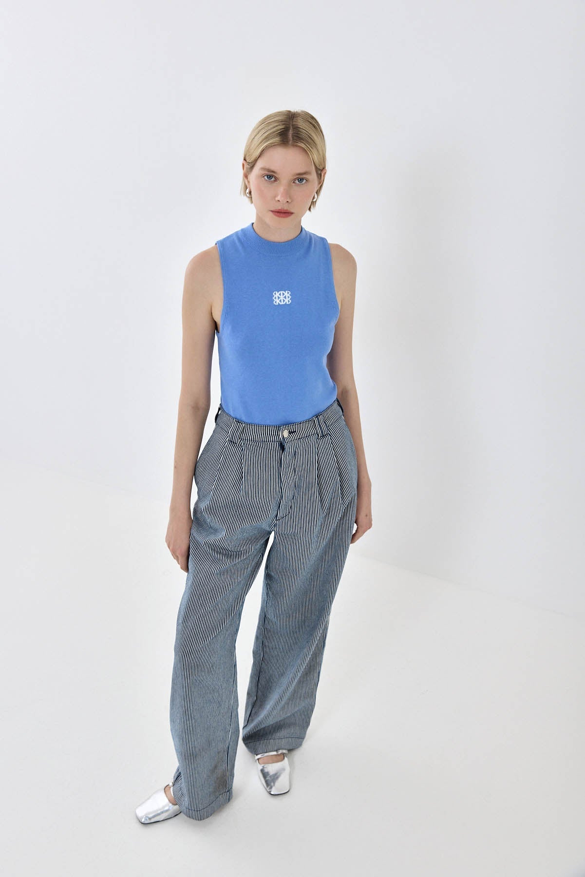 Sporty Knitted Sleeveless Tank Top - Dé Rococo