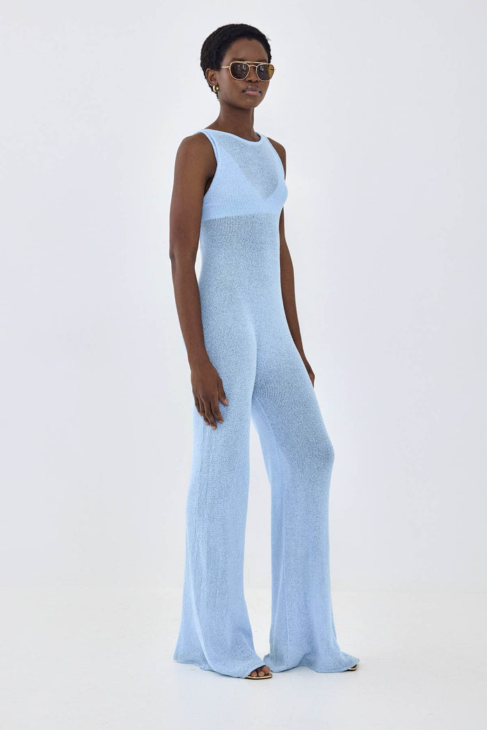 Crochet Collared Jumpsuit