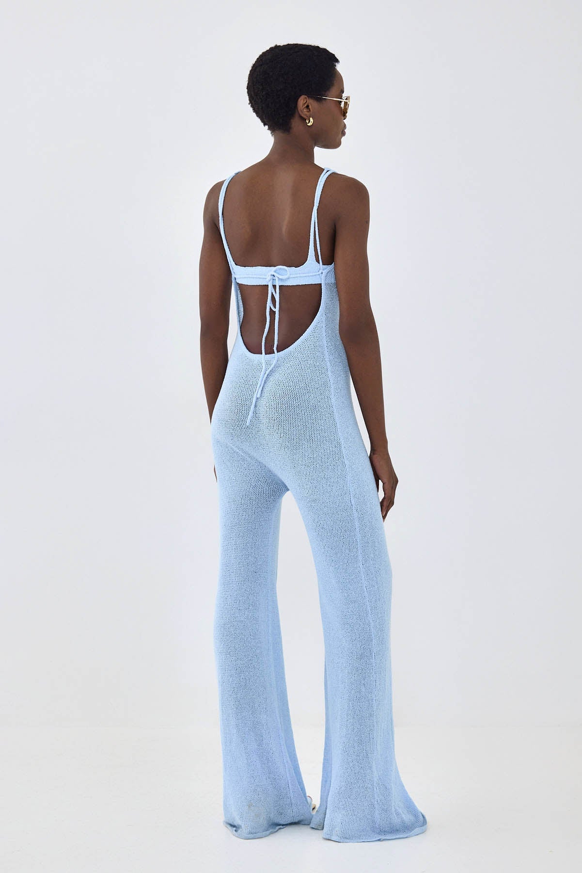 Crochet Collared Jumpsuit - Dé Rococo