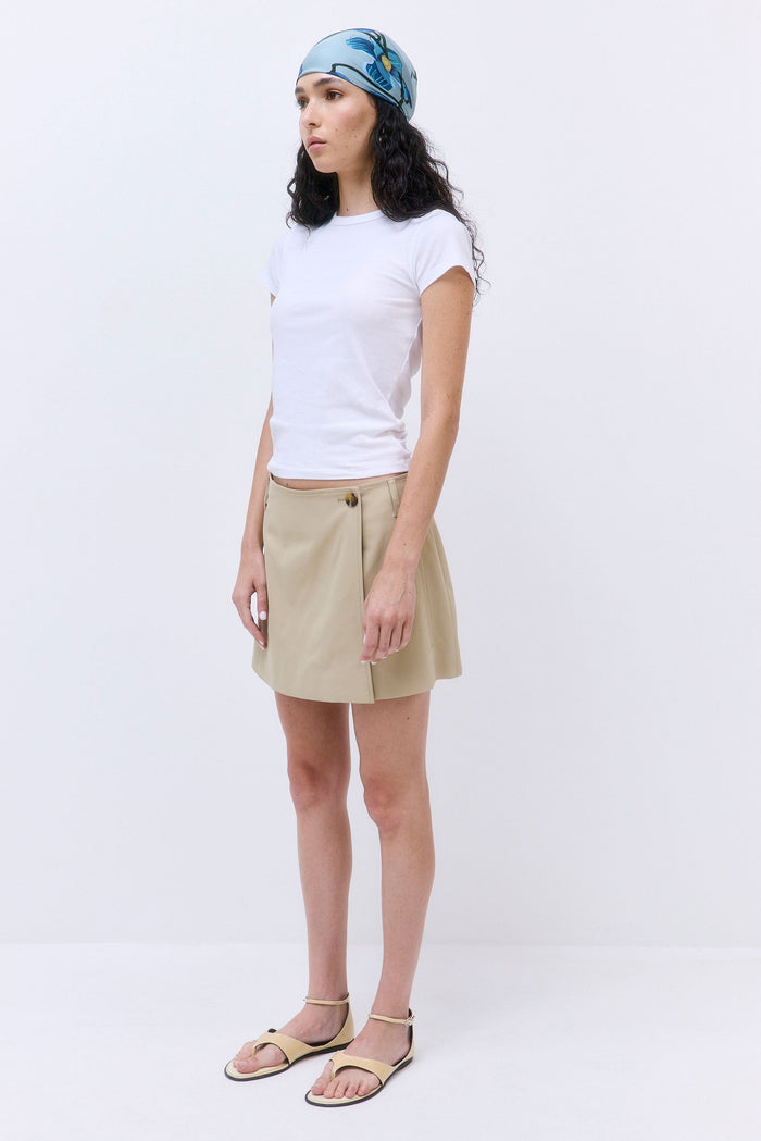 Classic Ribbed Fitted T Shirt
