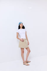 Classic Ribbed Fitted T Shirt