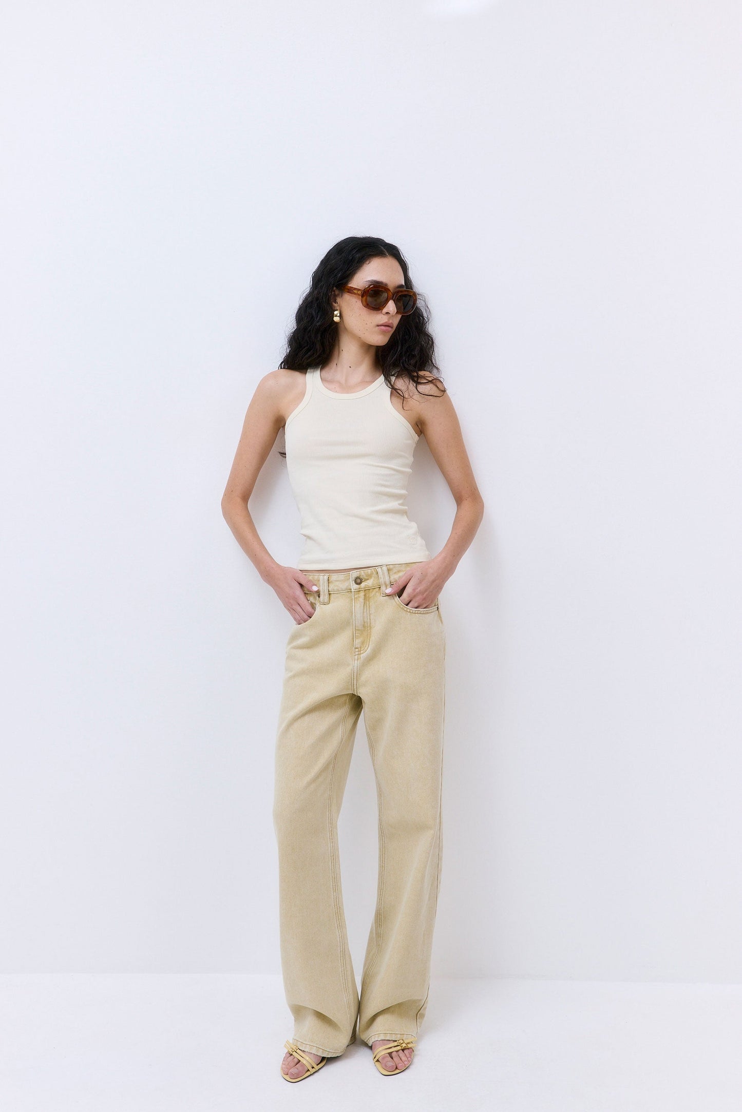 Classic Ribbed High Scoop Tank