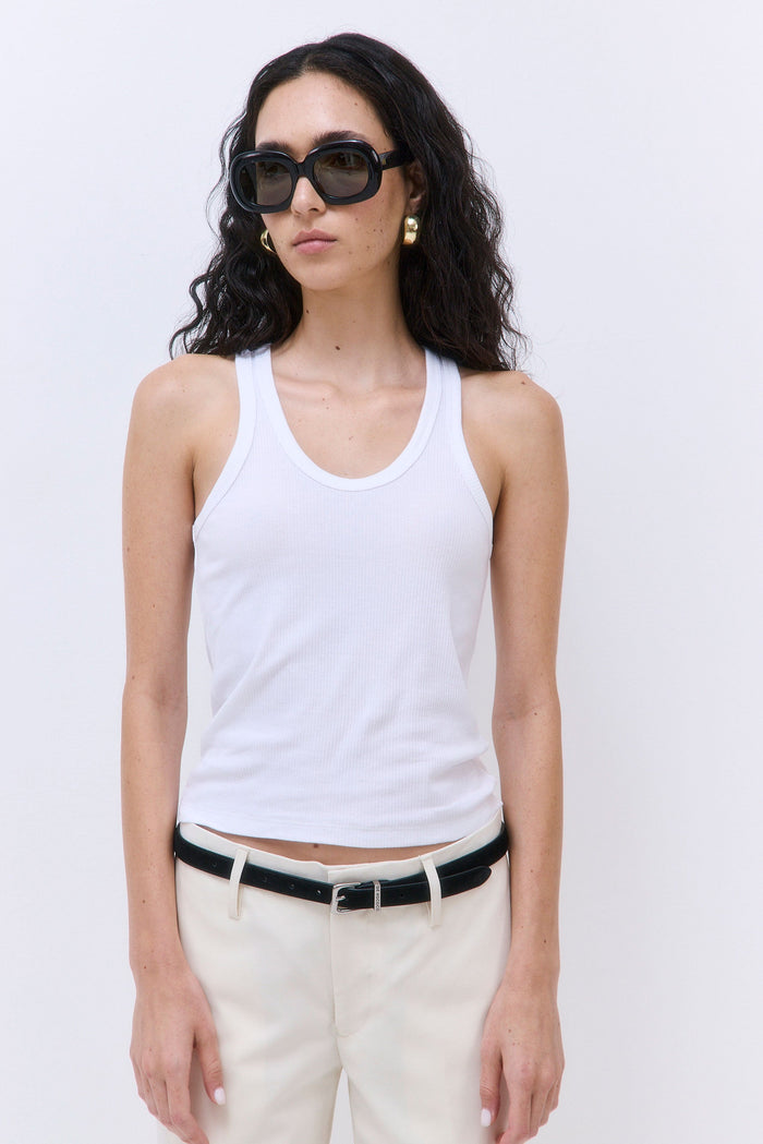 Classic Ribbed Low Scoop Tank