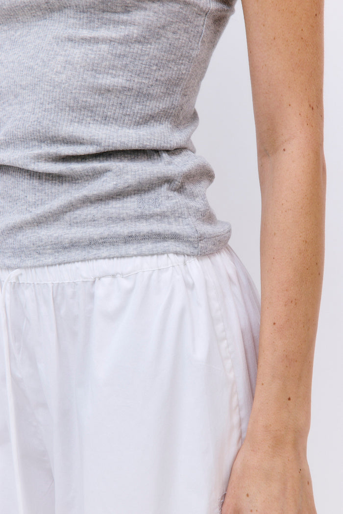 Classic Ribbed High Scoop Tank