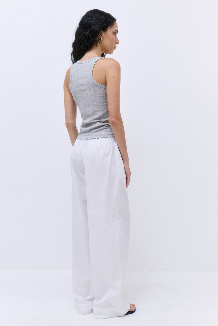 Classic Ribbed High Scoop Tank
