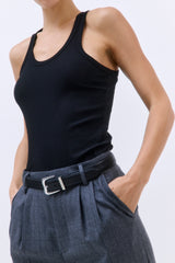 Classic Ribbed Low Scoop Tank