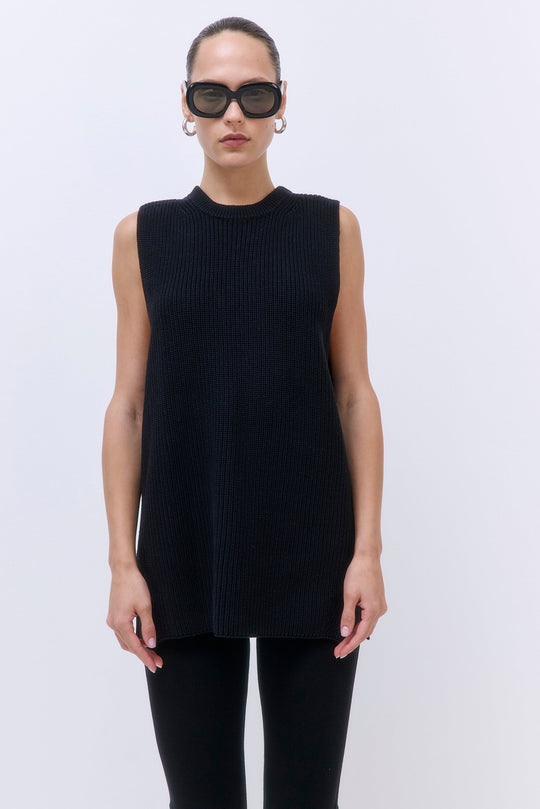 Oversized Crewneck Vest