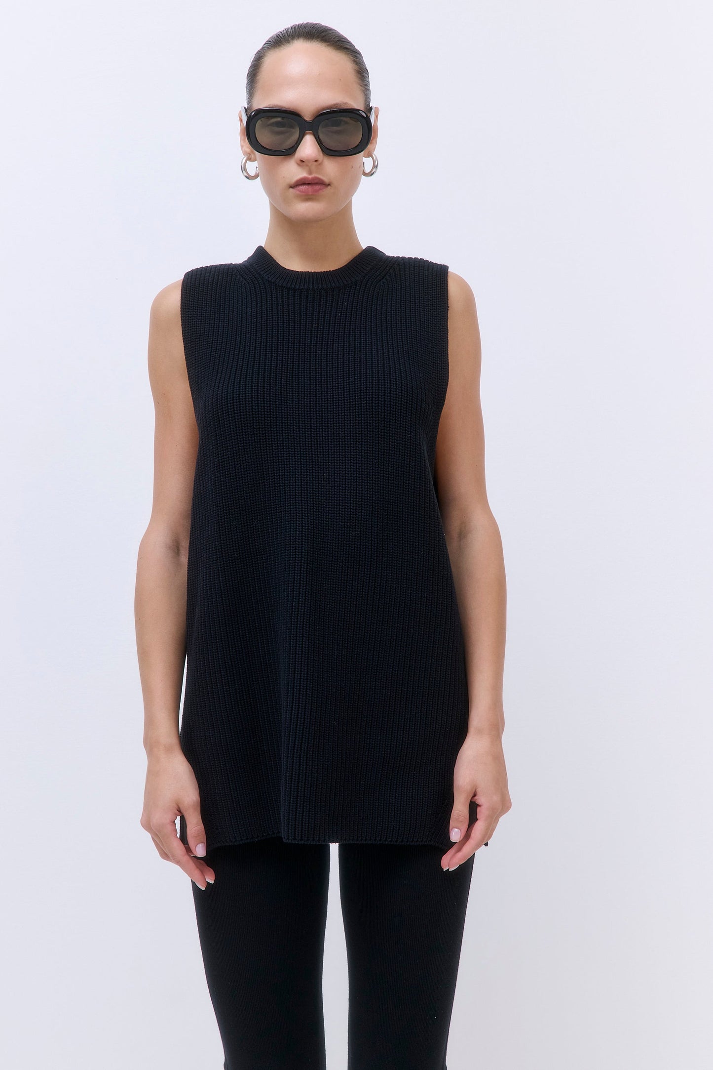 Oversized Crewneck Vest