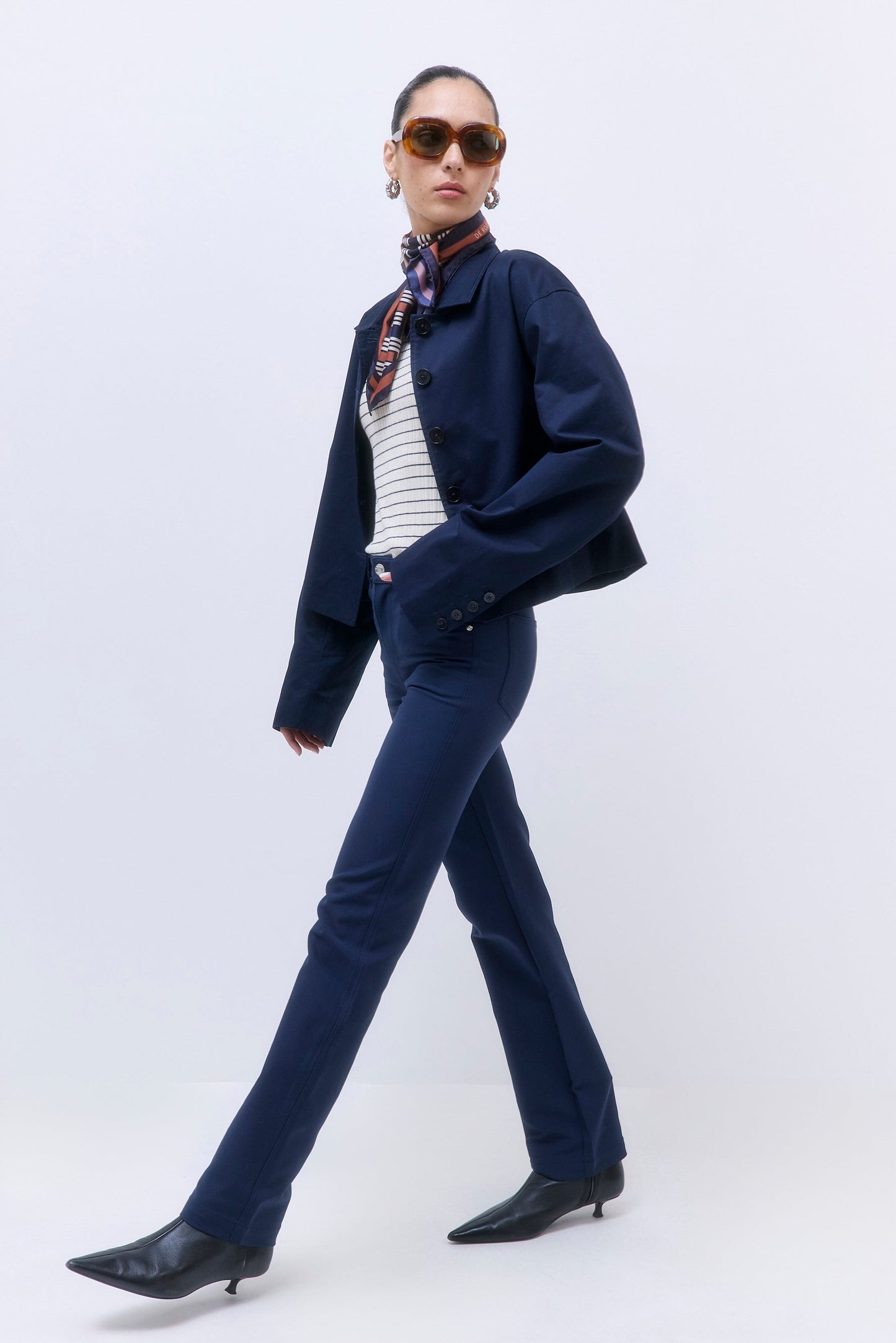 Straight Cropped Trench Coat