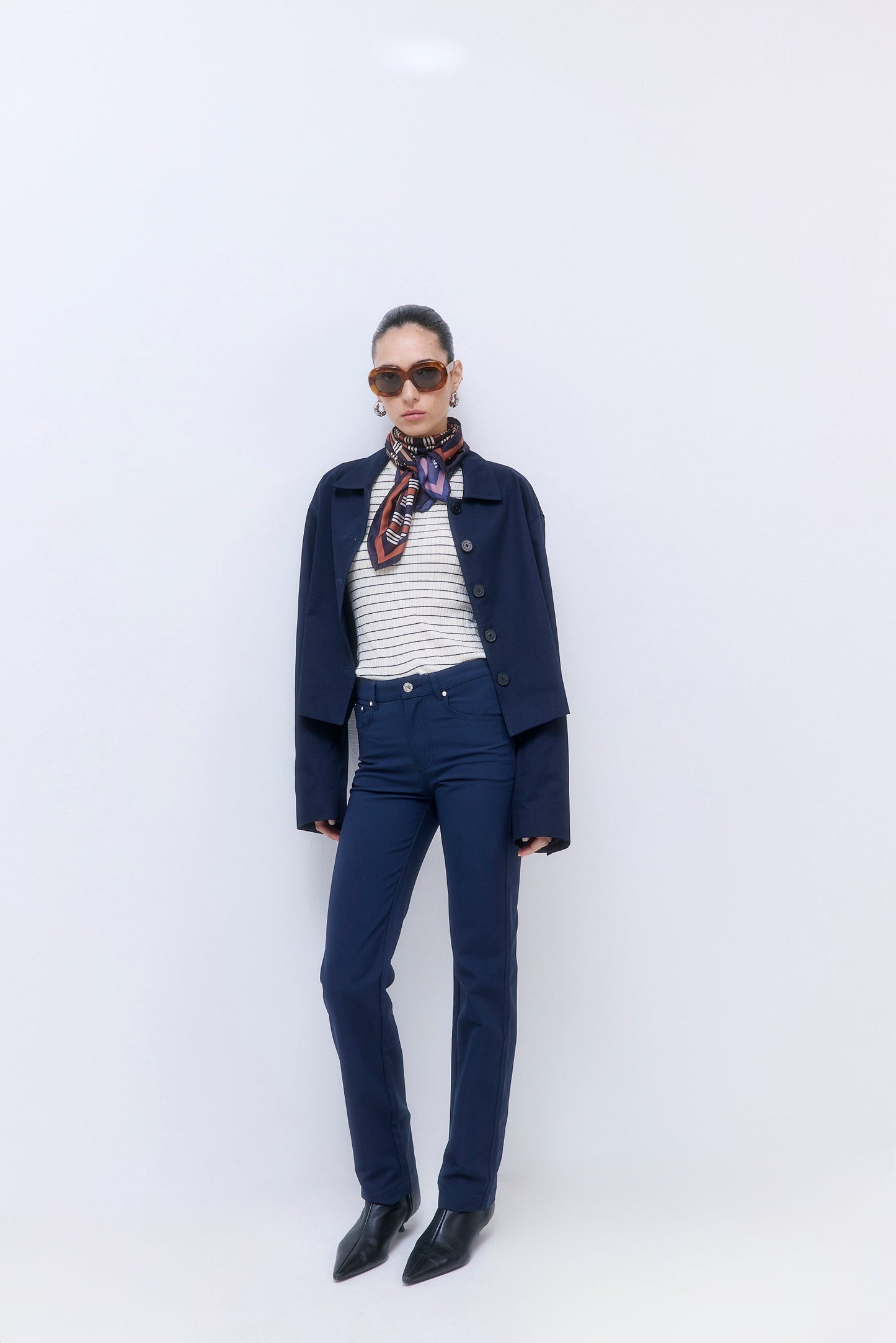 Straight Cropped Trench Coat