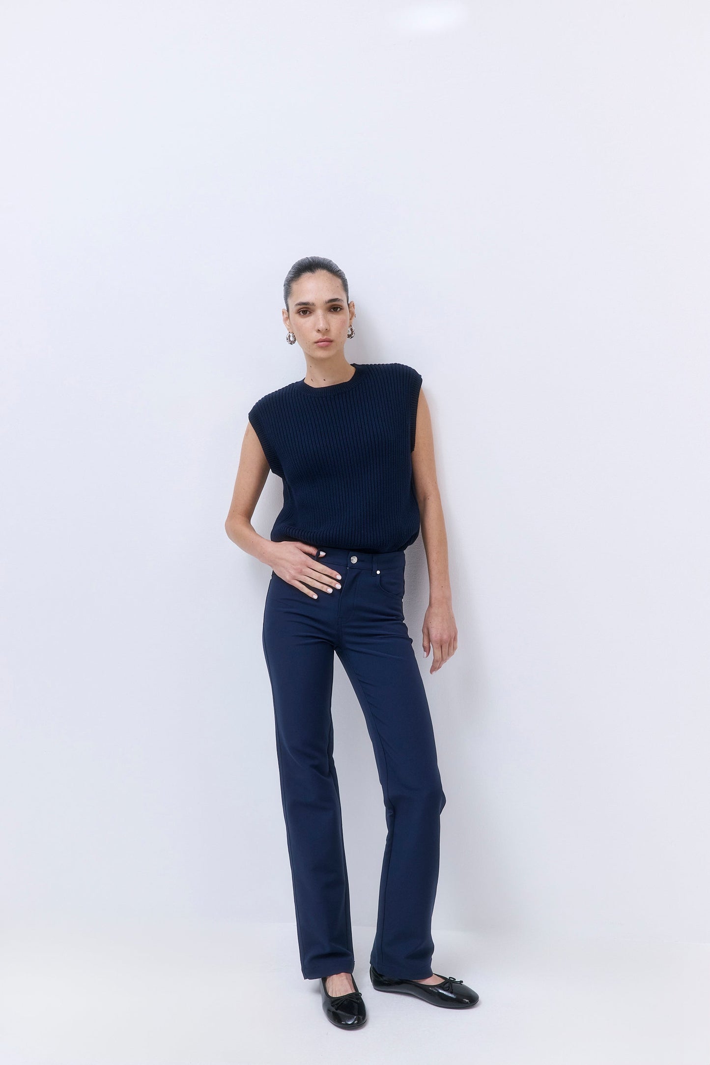 Stretchy Straight Leg Pants