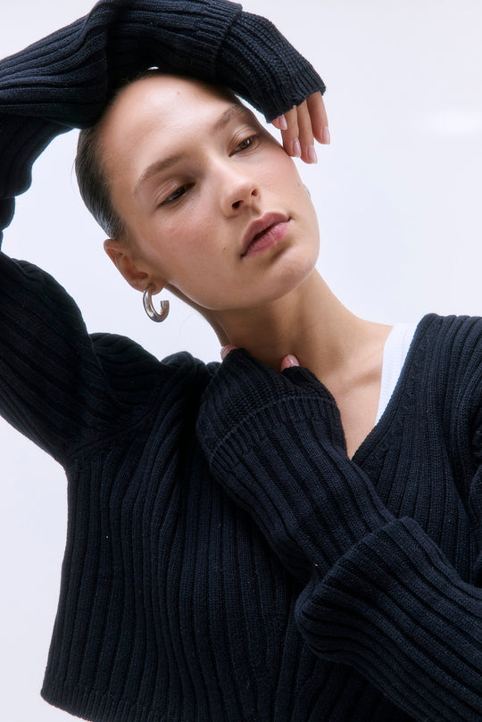 Fingerless Knit Gloves