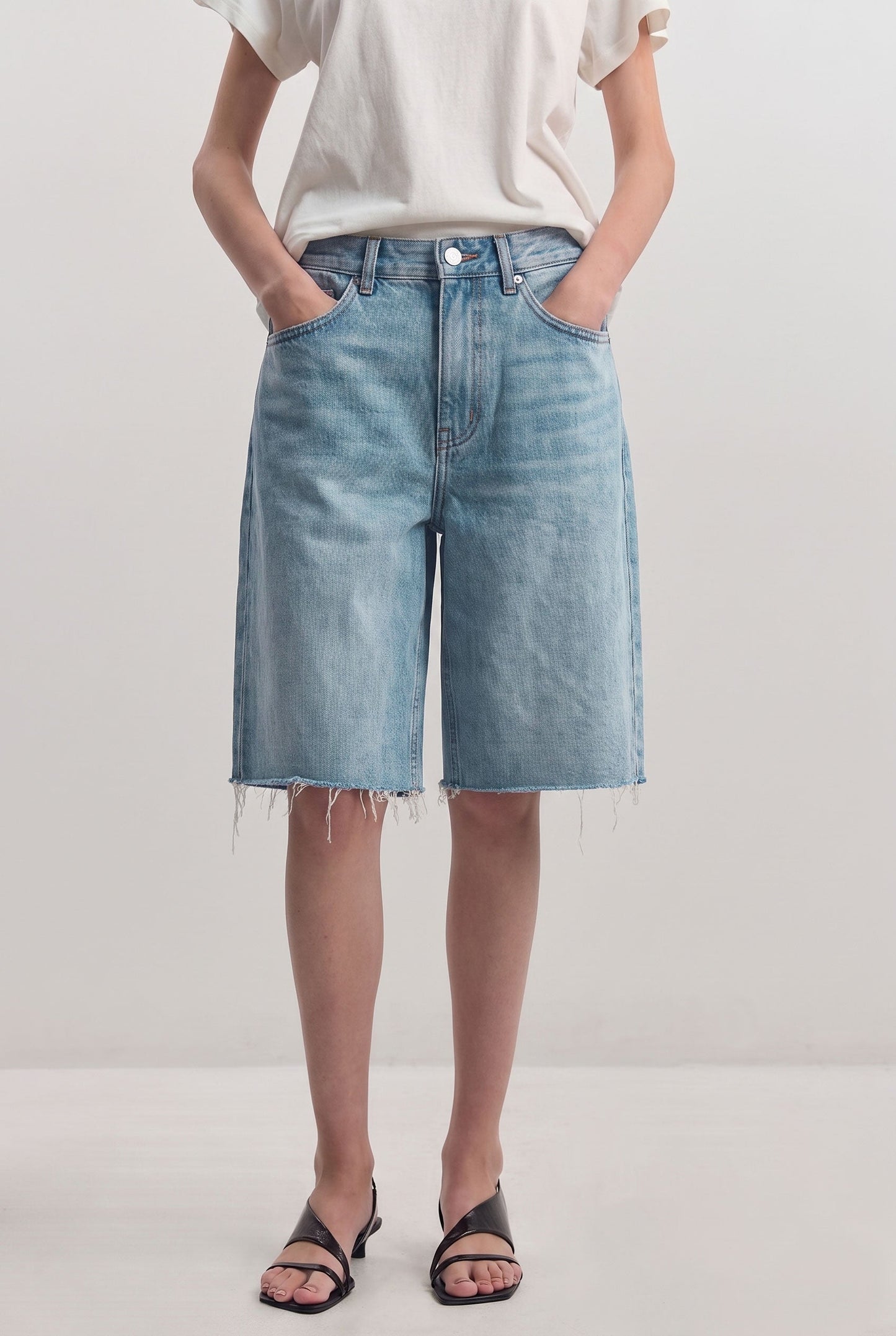 Baggy Denim Bermuda
