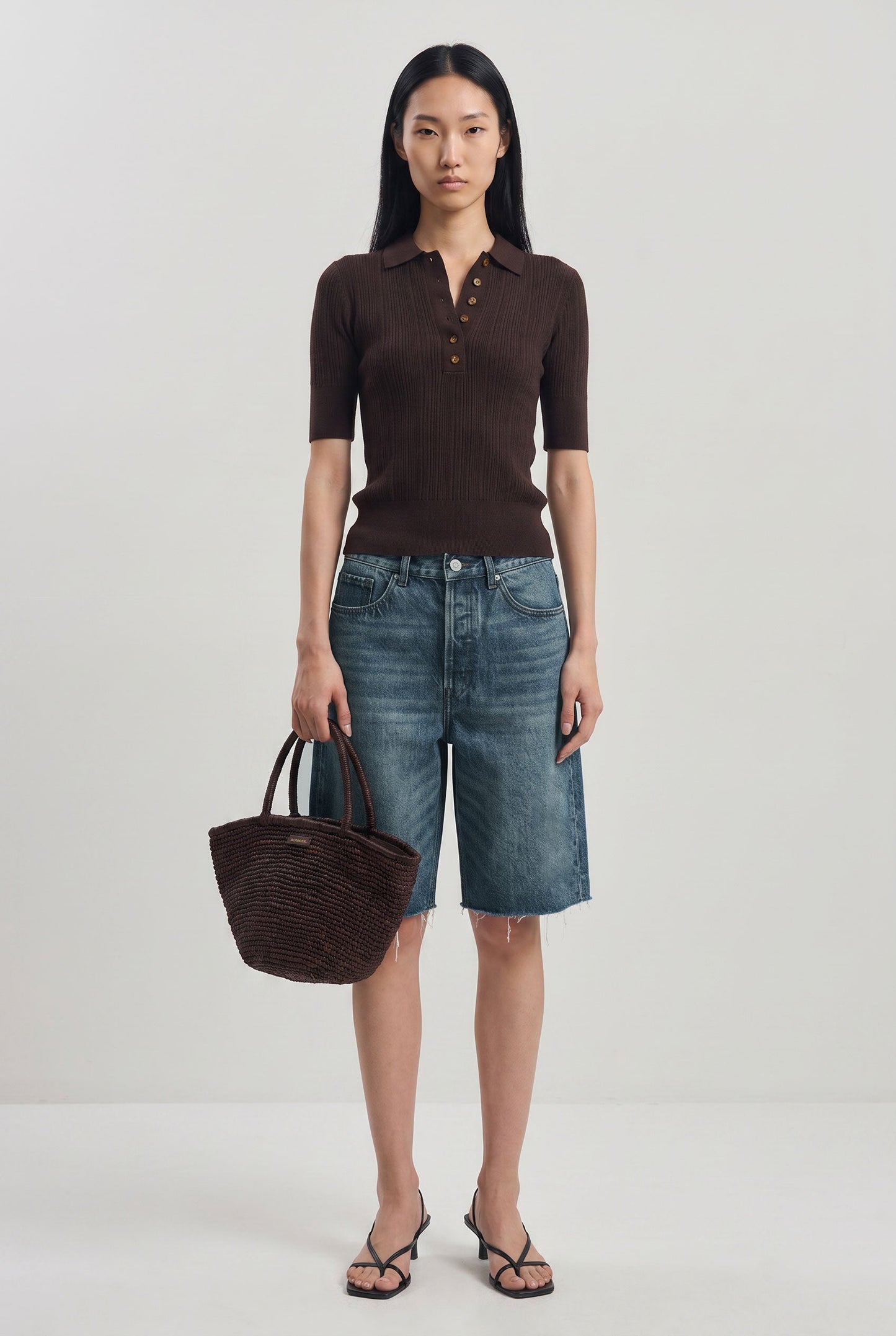 Baggy Denim Bermuda