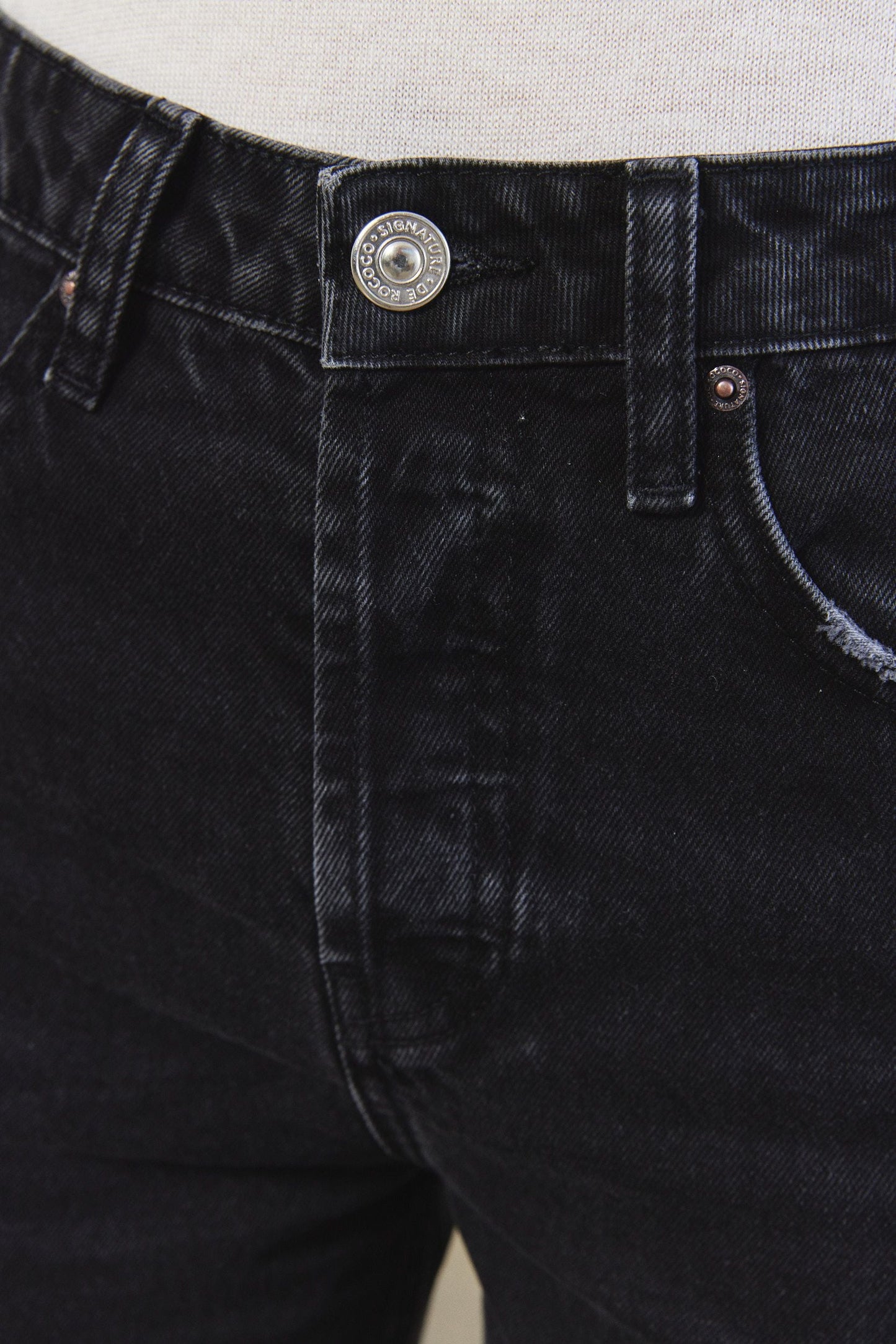 No.5| High Waist Straight Cropped Denim