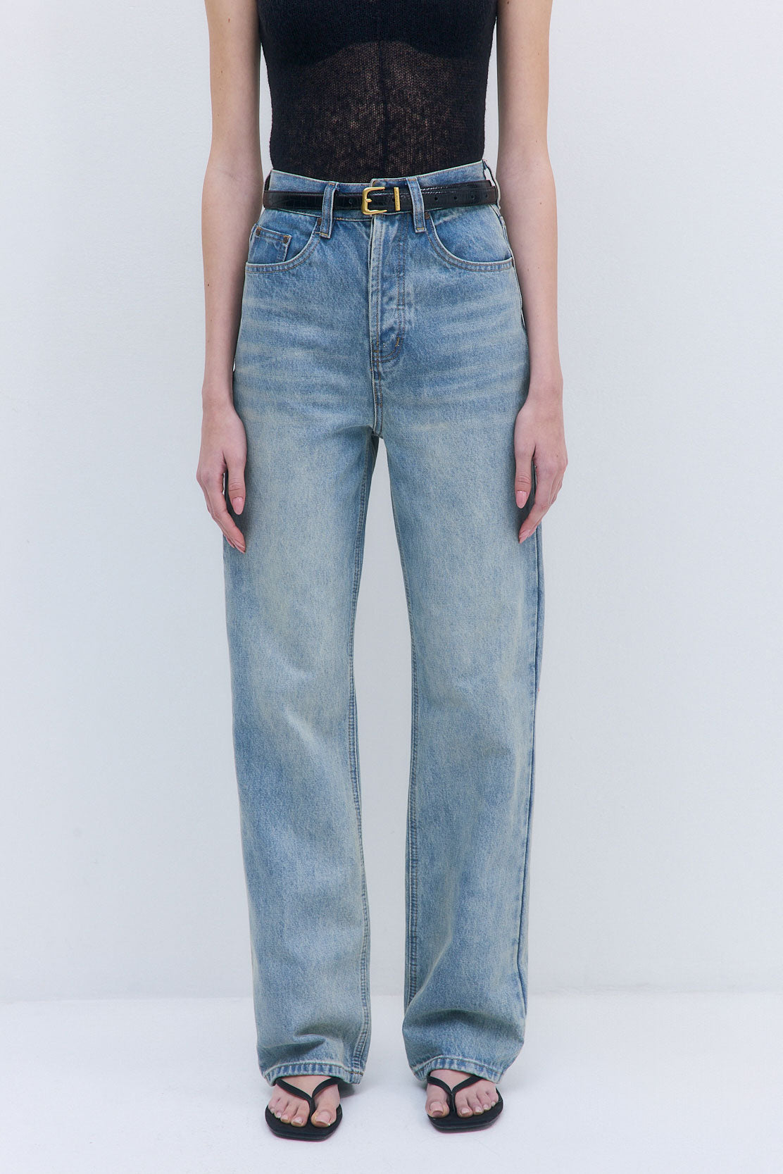 No.8| High Waisted Wide Leg Denim