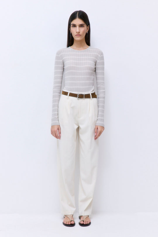 Long Sleeved Ribbed Knit