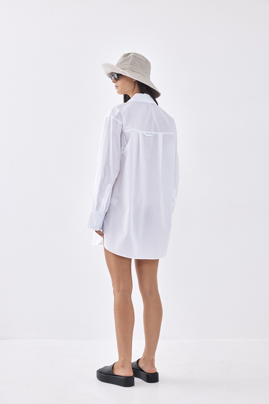 Cotton Button Down Mini Dress - Dé Rococo