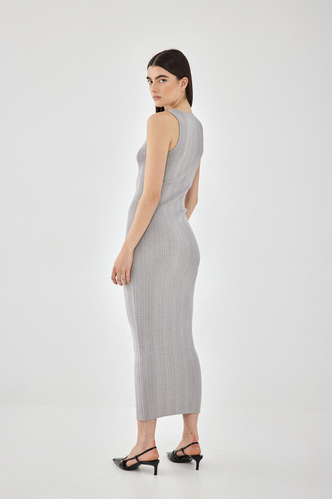 Ribbed Tight Knit Dress D Rococo Ribbed Tight Knit Dress D Rococo