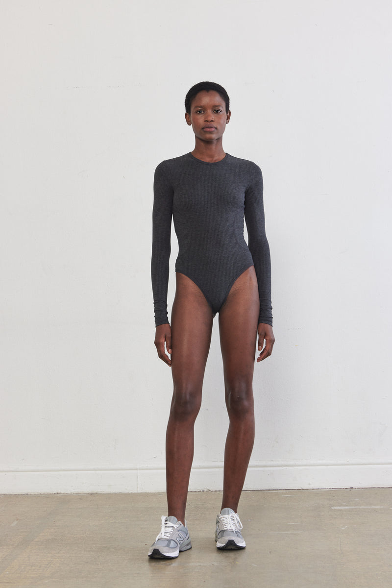 Flat-Lock Ribbed Bodysuit