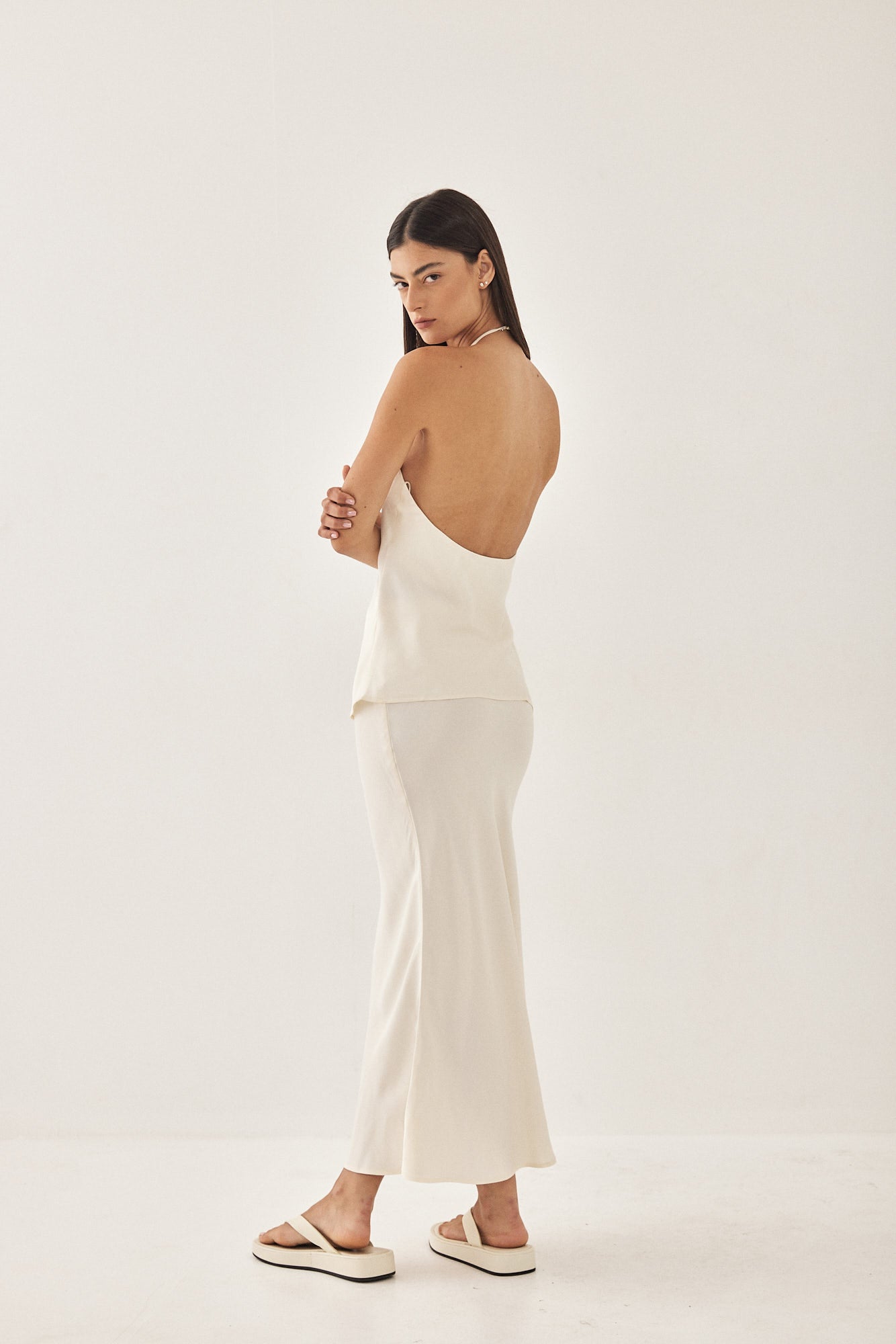 Satin Slip Skirt - Dé Rococo