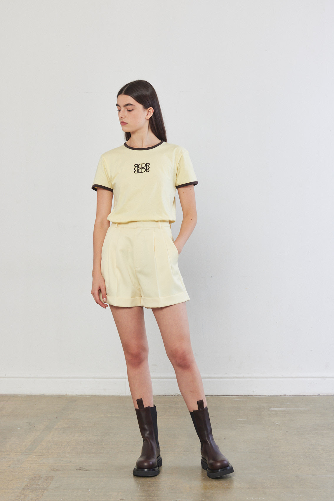 Folded Hem Daddy Shorts