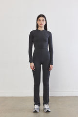 Halter Flat-Lock Ribbed Top