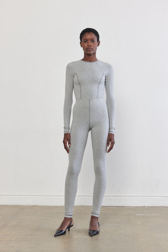 Princess Cut Flat-Lock Ribbed Top