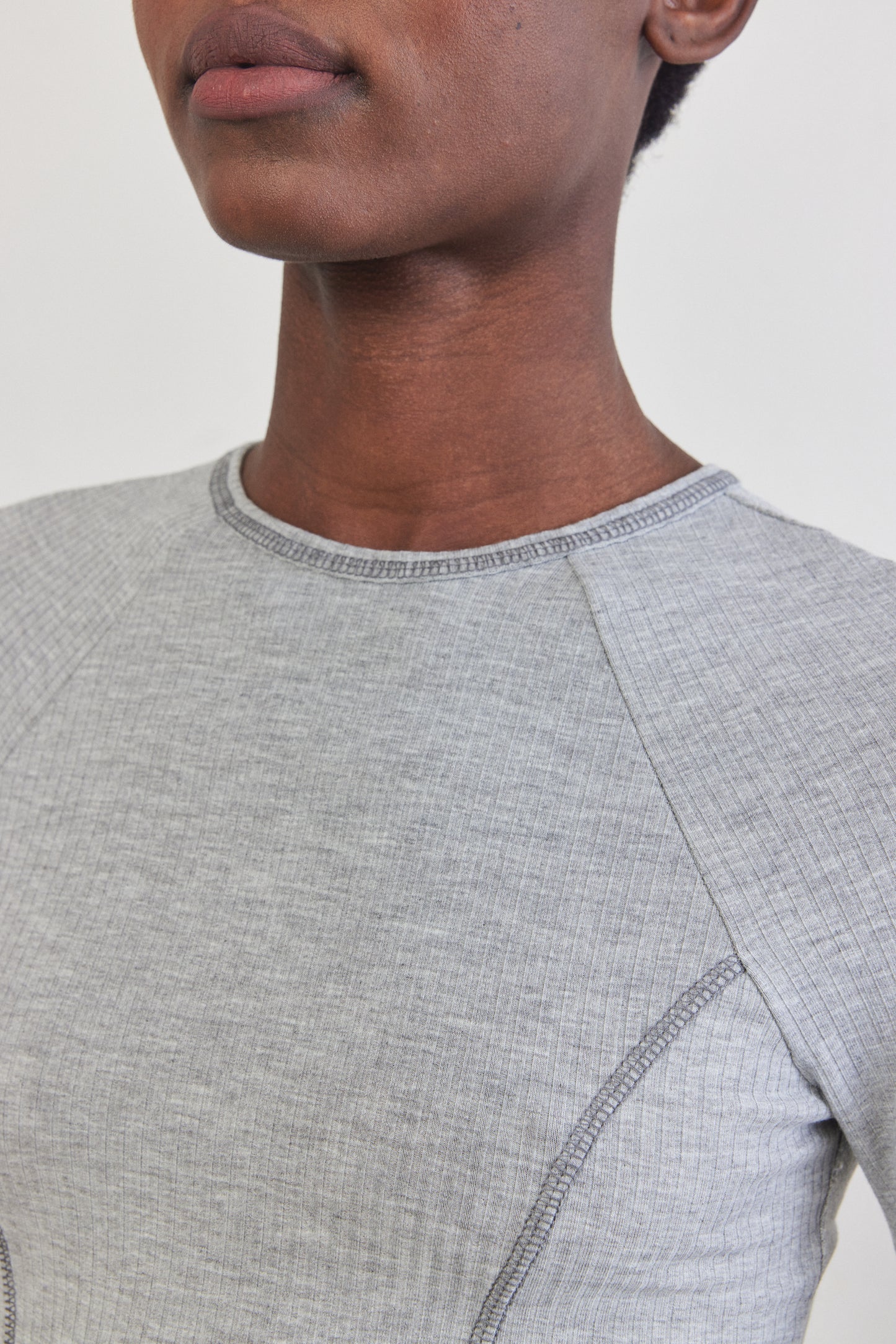 Princess Cut Flat-Lock Ribbed Top