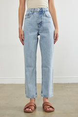 No.5| High Waist Straight Cropped Denim