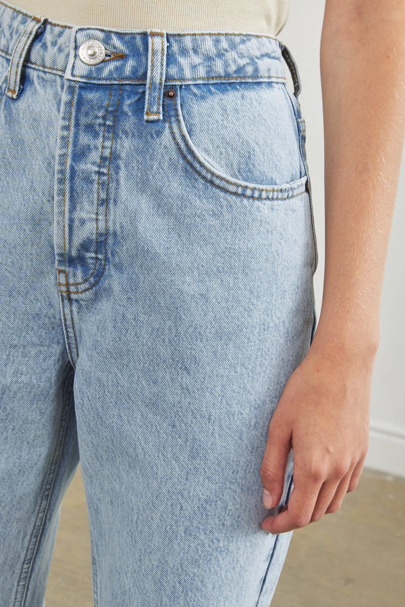 No.5| High Waist Straight Cropped Denim