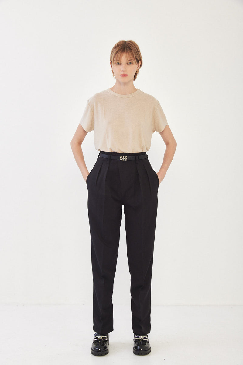 Tapered Pleat Daddy Pants