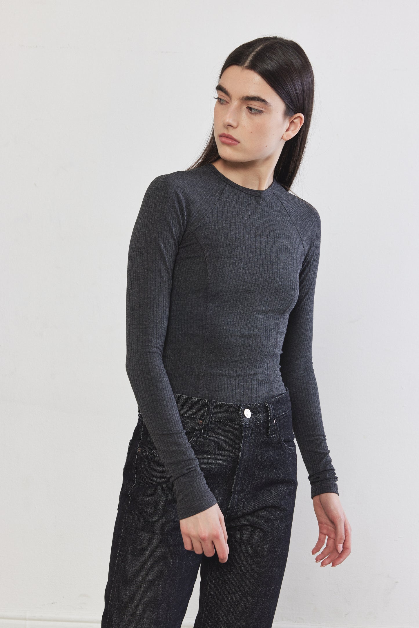 Princess Cut Flat-Lock Ribbed Top