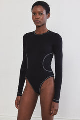 Flat-Lock Ribbed Bodysuit