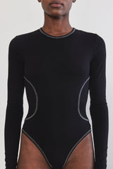 Flat-Lock Ribbed Bodysuit